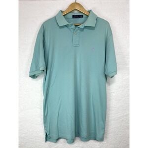 Polo Ralph Lauren Mens Polo Shirt Turquoise Short Sleeve Size LT Big & Tall